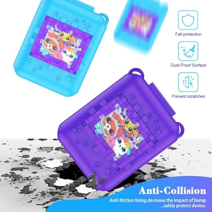 rayihni INTERACTIVE TOY DIGITAL PET CASE FOR BITZEE - SILICONE COVER AND STORAGE HOLDER FOR ELECTRONIC GADGETS, VIRTUAL PETS - Image 3